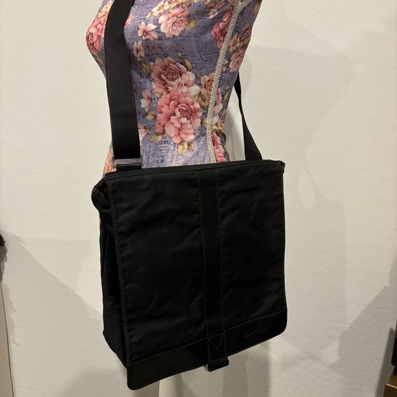 Salvatore Ferragamo nylon fold over messenger bag